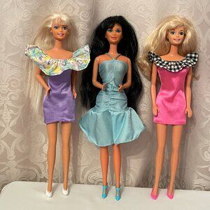 Vintage Barbie and Nia Dolls - Lot of 3 - Redressed